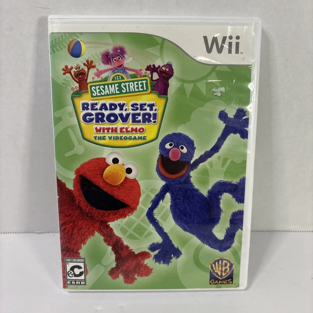 Sesame Street Ready Set Grover With Elmo Nintendo Wii Game CIB WB Games 2011